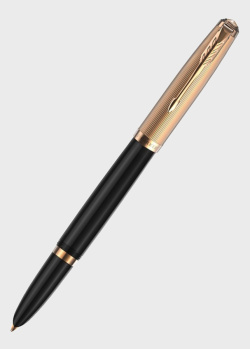 Перова ручка Parker 51 Deluxe Black GT FP18 F, фото